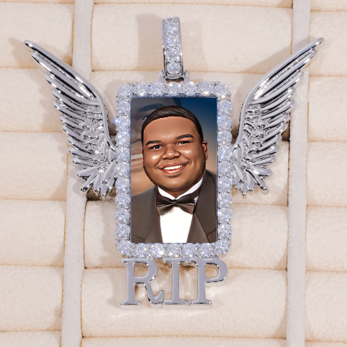 RIP WING 3D CUSTOM PICTURE PENDANT