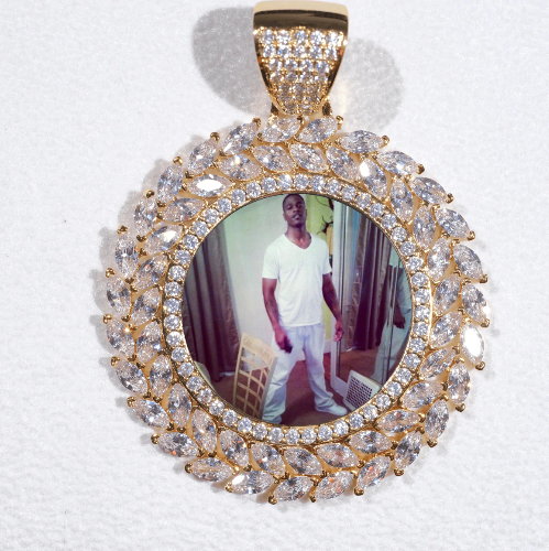 Large 3D Wheat Ear Custom Picture Pendant