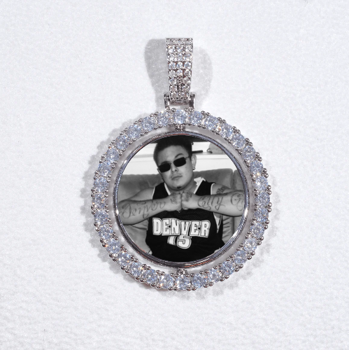3D Spinning 2-Faced Custom Picture Pendant