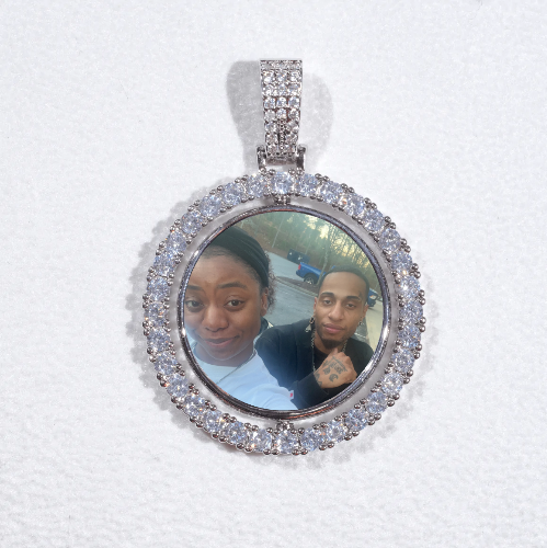 3D Spinning 2-Faced Custom Picture Pendant