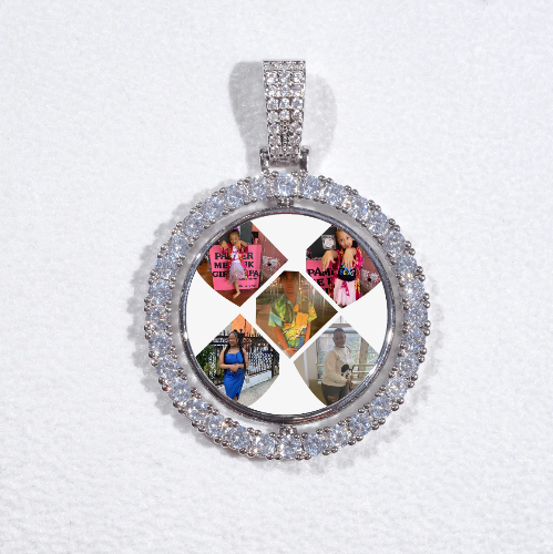 3D Spinning 2-Faced Custom Picture Pendant