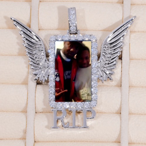 RIP WING 3D CUSTOM PICTURE PENDANT