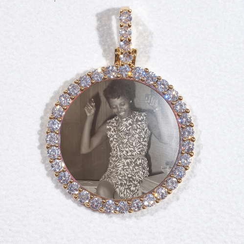3D CIRCLE CUSTOM PICTURE PENDANT SMALL SIZE