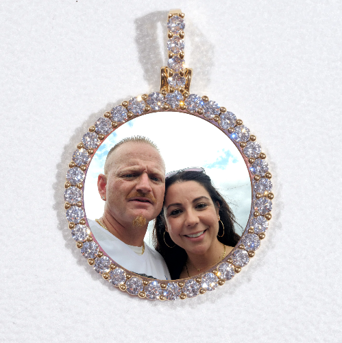 3D CIRCLE CUSTOM PICTURE PENDANT SMALL SIZE