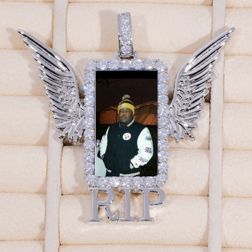 RIP WING 3D CUSTOM PICTURE PENDANT