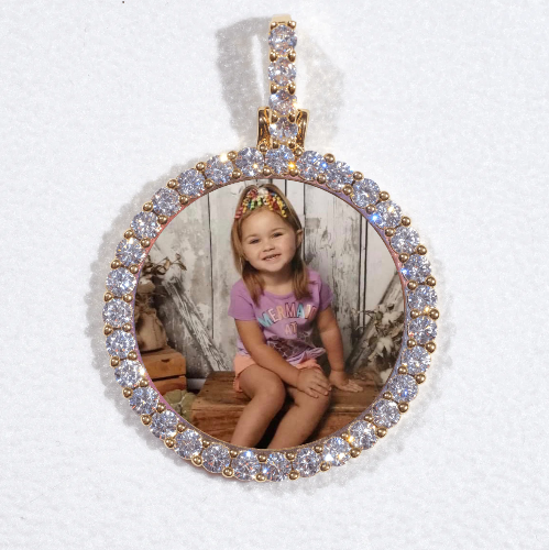 3D CIRCLE CUSTOM PICTURE PENDANT SMALL SIZE