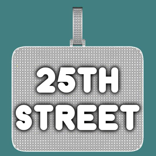 CUSTOM LETTER NECKLACE 3D BIG SQUARE