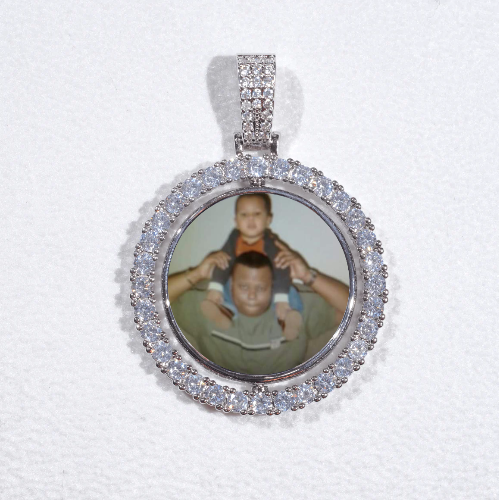 3D Spinning 2-Faced Custom Picture Pendant