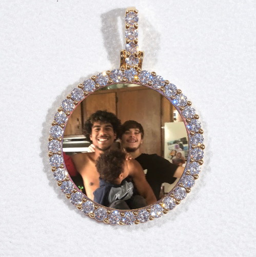 3D CIRCLE CUSTOM PICTURE PENDANT SMALL SIZE