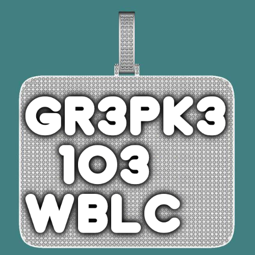 CUSTOM LETTER NECKLACE 3D BIG SQUARE