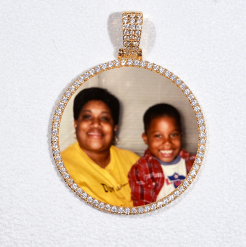MEDIUM 3D CIRCLE CUSTOM PICTURE PENDANT