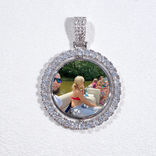 3D Spinning 2-Faced Custom Picture Pendant