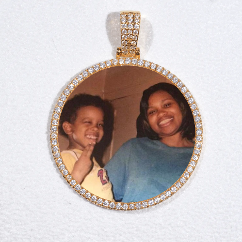 MEDIUM 3D CIRCLE CUSTOM PICTURE PENDANT