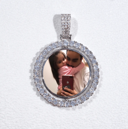 3D Spinning 2-Faced Custom Picture Pendant