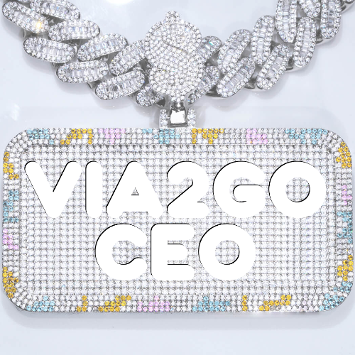 CUSTOM LETTER NECKLACE 3D COLORFUL SQUARE