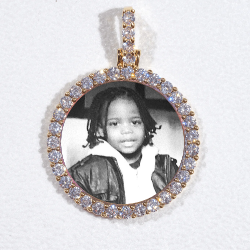 3D CIRCLE CUSTOM PICTURE PENDANT SMALL SIZE
