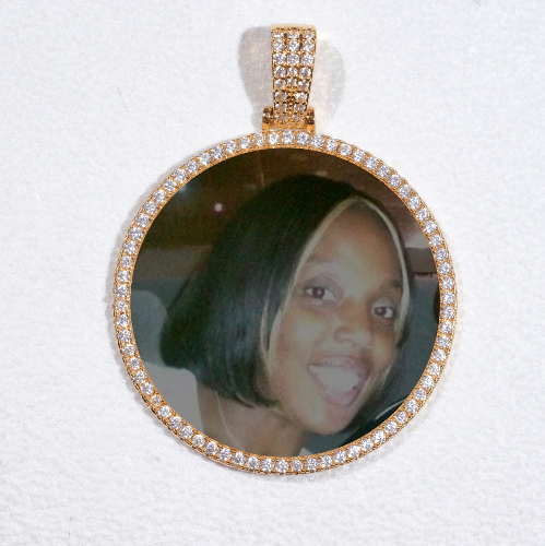 MEDIUM 3D CIRCLE CUSTOM PICTURE PENDANT