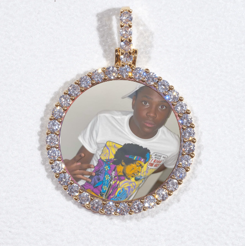 3D CIRCLE CUSTOM PICTURE PENDANT SMALL SIZE