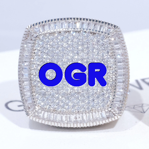 CUSTOM LETTER 3D ICED RING