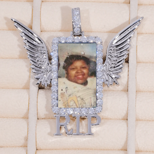 RIP WING 3D CUSTOM PICTURE PENDANT