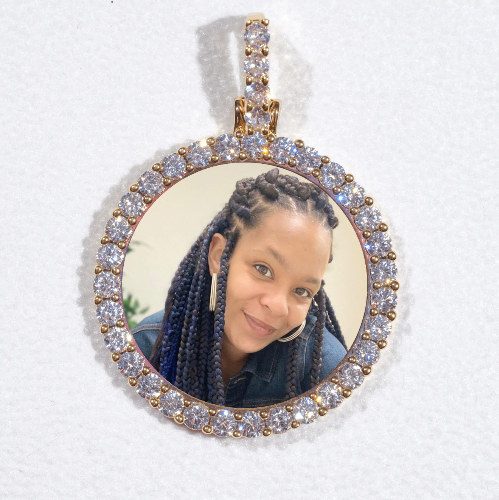 3D CIRCLE CUSTOM PICTURE PENDANT SMALL SIZE