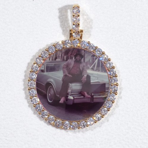 3D CIRCLE CUSTOM PICTURE PENDANT SMALL SIZE