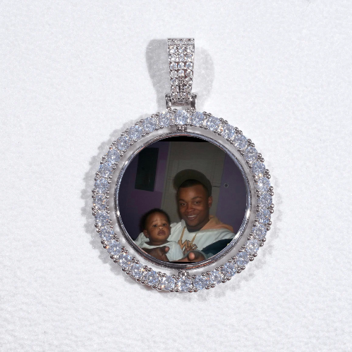 3D Spinning 2-Faced Custom Picture Pendant