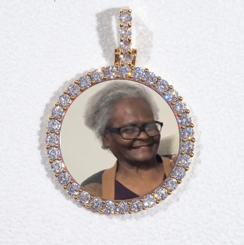 3D CIRCLE CUSTOM PICTURE PENDANT SMALL SIZE