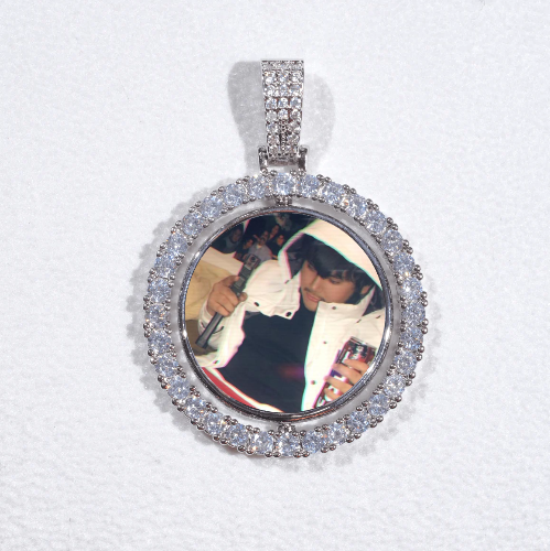 3D Spinning 2-Faced Custom Picture Pendant