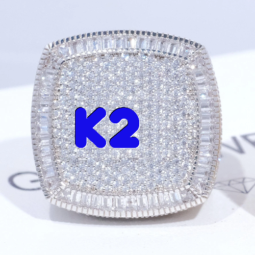 CUSTOM LETTER 3D ICED RING