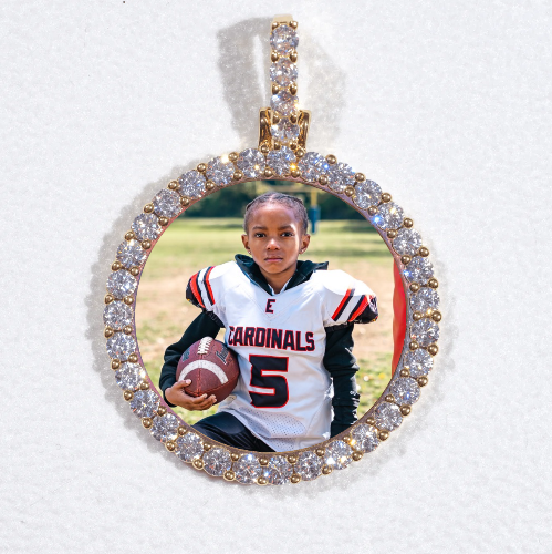 3D CIRCLE CUSTOM PICTURE PENDANT SMALL SIZE