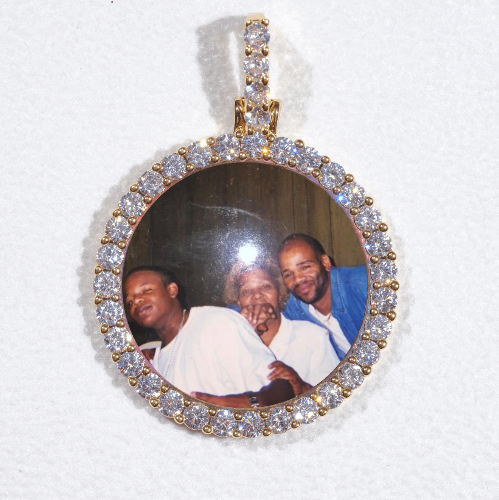 3D CIRCLE CUSTOM PICTURE PENDANT SMALL SIZE