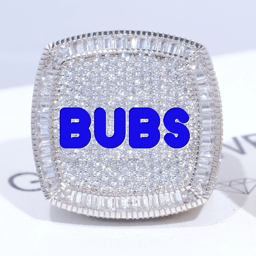 CUSTOM LETTER 3D ICED RING