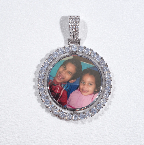 3D Spinning 2-Faced Custom Picture Pendant