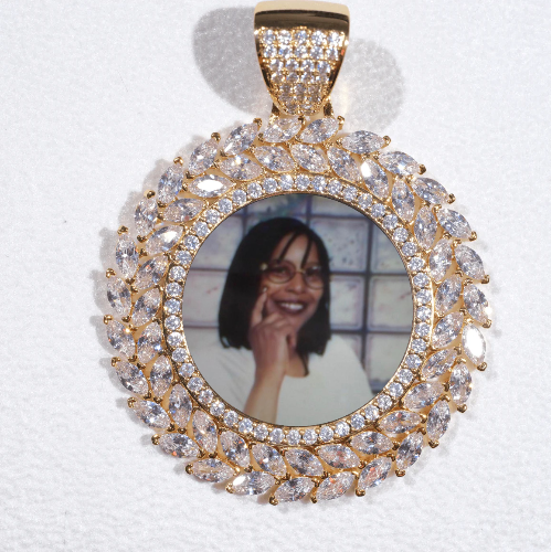 Large 3D Wheat Ear Custom Picture Pendant