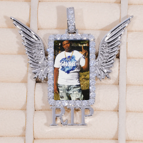 RIP WING 3D CUSTOM PICTURE PENDANT