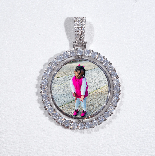 3D Spinning 2-Faced Custom Picture Pendant