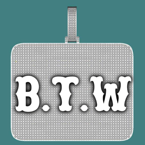 CUSTOM LETTER NECKLACE 3D BIG SQUARE