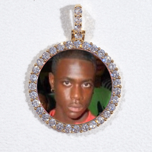 3D CIRCLE CUSTOM PICTURE PENDANT SMALL SIZE