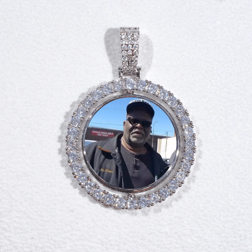 3D Spinning 2-Faced Custom Picture Pendant