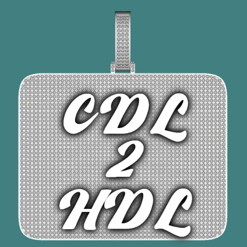 CUSTOM LETTER NECKLACE 3D BIG SQUARE