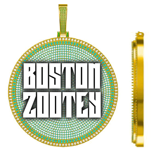 CUSTOM LETTER NECKLACE 3D BIG DISC