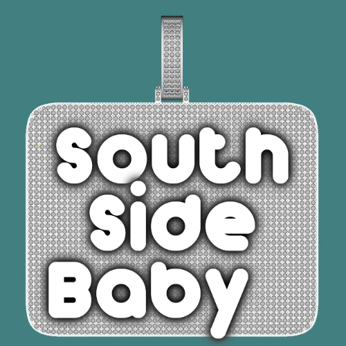 CUSTOM LETTER NECKLACE 3D BIG SQUARE