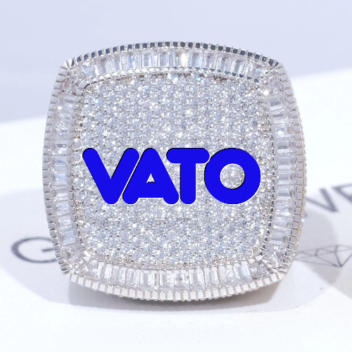 CUSTOM LETTER 3D ICED RING