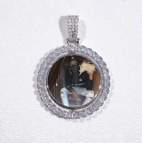 3D Spinning 2-Faced Custom Picture Pendant