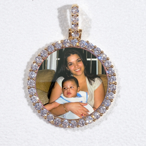 3D CIRCLE CUSTOM PICTURE PENDANT SMALL SIZE