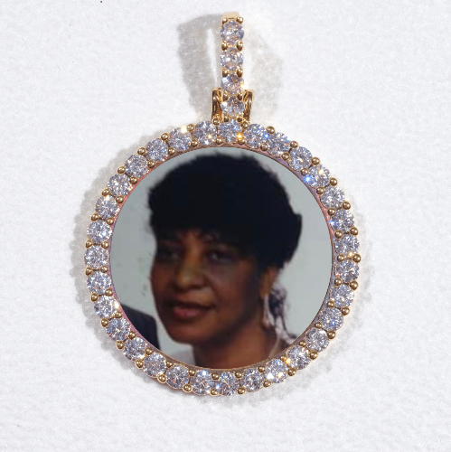3D CIRCLE CUSTOM PICTURE PENDANT SMALL SIZE