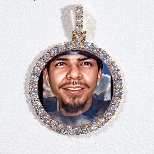 3D CIRCLE CUSTOM PICTURE PENDANT SMALL SIZE