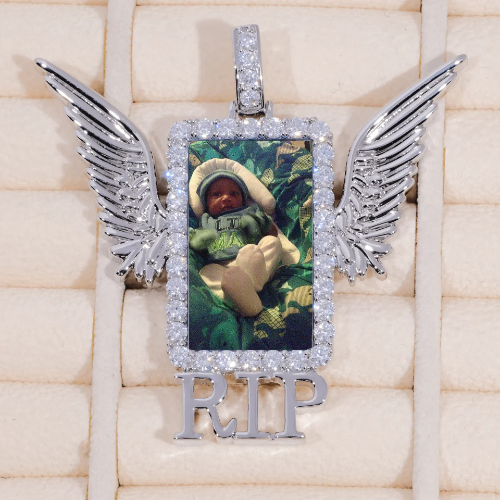 RIP WING 3D CUSTOM PICTURE PENDANT