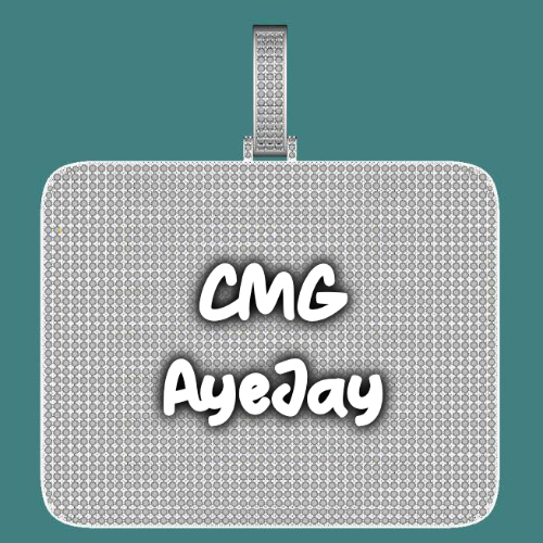 CUSTOM LETTER NECKLACE 3D BIG SQUARE